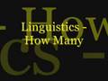 Linguistics - How Many