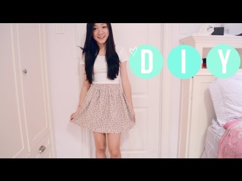 how to turn shorts into a skirt