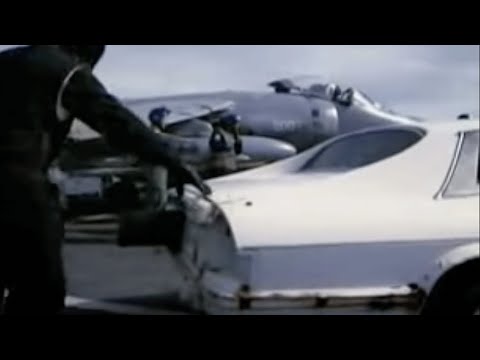 Stig Racing - http://www.topgear.com Top Gear's mystery racing driver takes on the jets on board HMS Invincible! Could this be the end of the Stig? From the BBC.