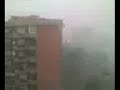 questo è il video amatoriale registrato con il telefonino dalla finestra della mia camera...