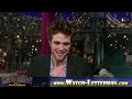 COMPLETE - ROBERT PATTINSON - LetterMan Show (19-Nov-09) - HD - EryGarza