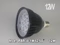 Bombilla de LED PAR 38 12W 60º