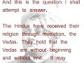 Religion of VEDAs - Paper On Hinduism (Part I)