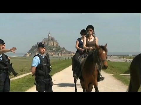 Panik am Mont-Saint-Michel in Frankreich