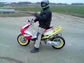 Tim met sprintscooter Tim met sprintscooter