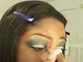 White green and black eyeshadow tutorial