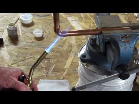 how to attach copper pipe