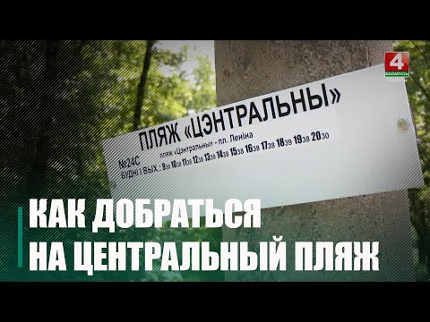 В Гомеле запущен экспресс-автобус на Центральный пляж видео