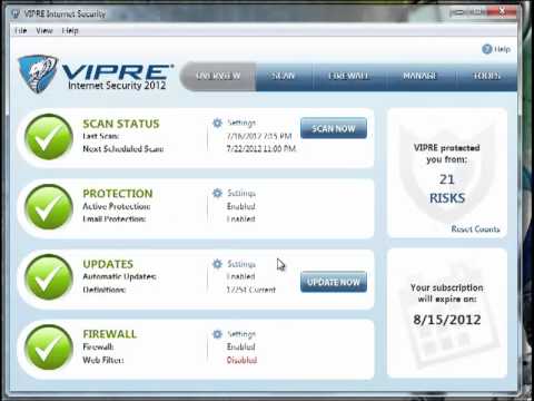 Vipre Internet Security 2012 Review and Free Trial