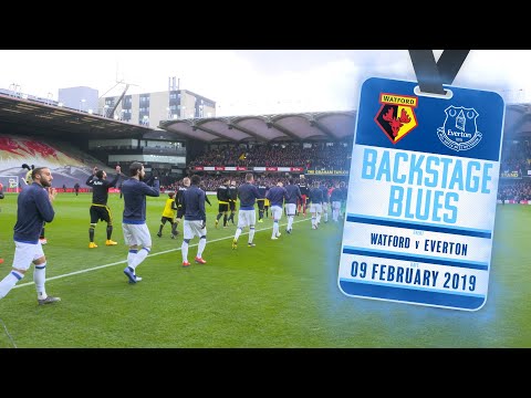 Video: BEHIND-THE-SCENES AT VICARAGE ROAD | BACKSTAGE BLUES: WATFORD V EVERTON