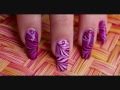 Water Marble Nail Art Design Zebre / How To Create Water Marble Zebre