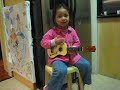 Nining Eensy Weensy Spider on ukelele