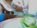 How to cut the exotic tuna fruit not injuries in the hands EASY