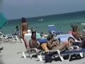 Topless Girl On Beach