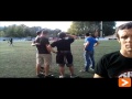 Eleizalde futbol zelaian klase praktikoa egin dute entrenatzaile gazteek, Kokili Lertxundi futbolari eta Itzarriko kidearen esanetara.