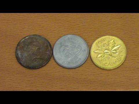 how to dissolve zinc out of a penny