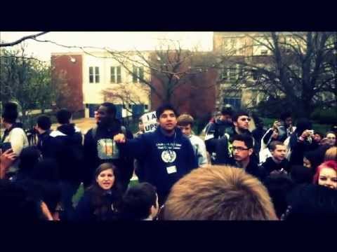 walkout - March 3rd 2013: Lincoln Park High School students walk out of class to protest teacher firings as the school prepares to expand its IB program. PS. Sorry, ha...