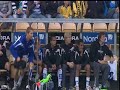 Horrible headkick by soccer-goalkeeper