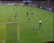 Horrible headkick by soccer-goalkeeper