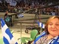 Greek crowds go wild 4 KARAMANLIS & BAKOYIANNI in Melbourne