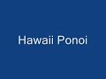 Hawaii Ponoi