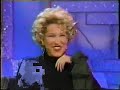 Bette Midler on Arsenio Hall Show part 3 of 5