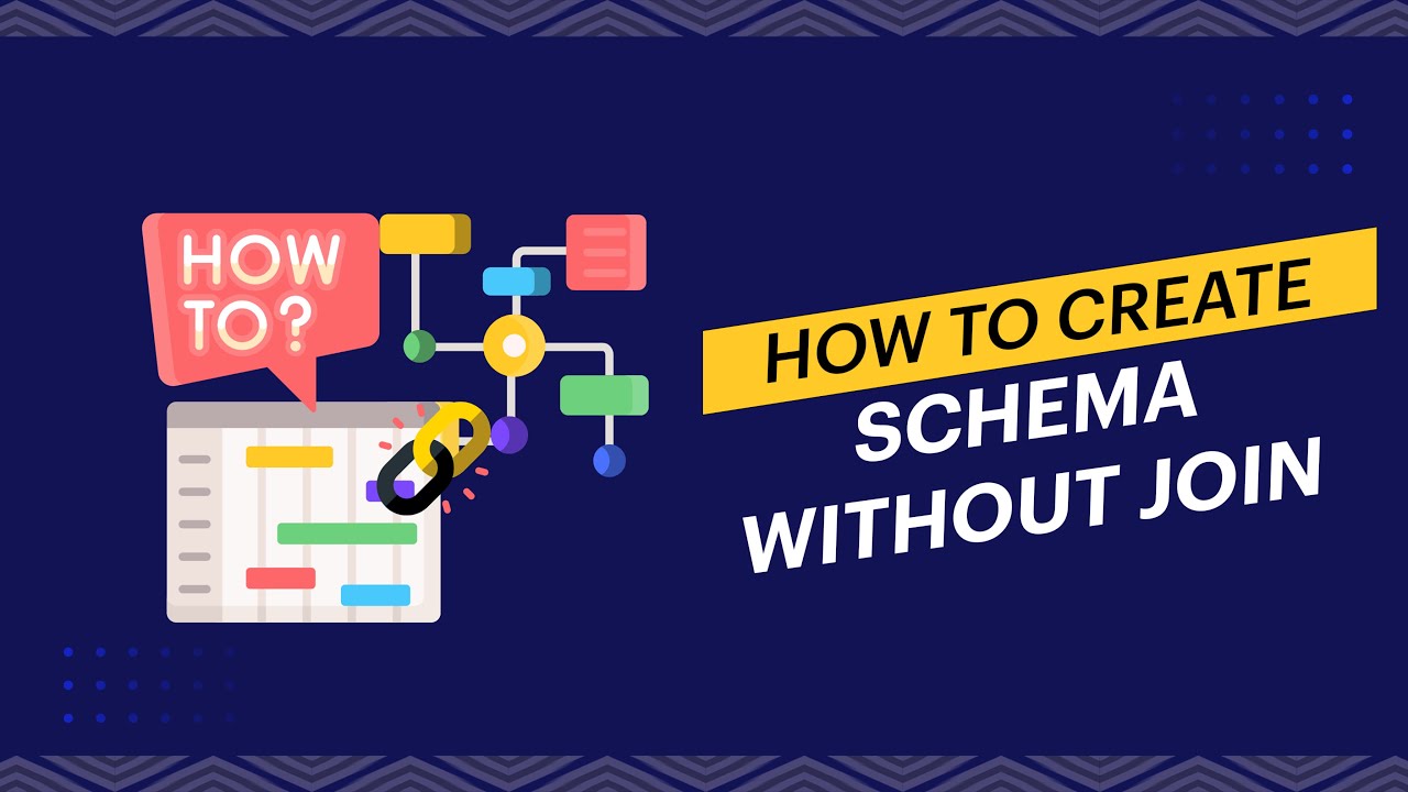 How to create a schema without using Join in Lumenore