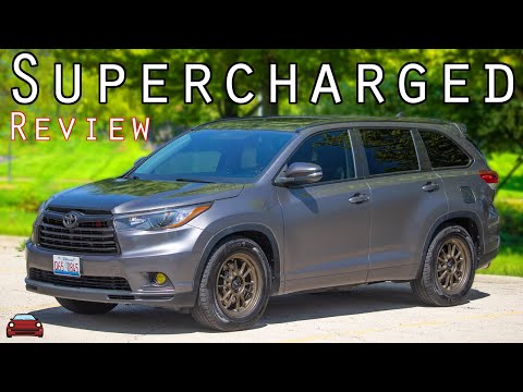 supercharged toyota highlander review yes you read that correctly