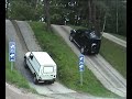 2 Mercedes Gelandewagen at the test track