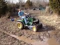 John deere lawn tractor muddin