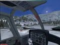 FSX Jet Ranger flying around Megeve