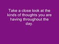 stop negative thinking