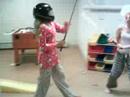 Sharyl fighting a guy