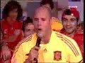 Pepe Reina y el show del CAMARERO (Celebracion eurocopa 08)