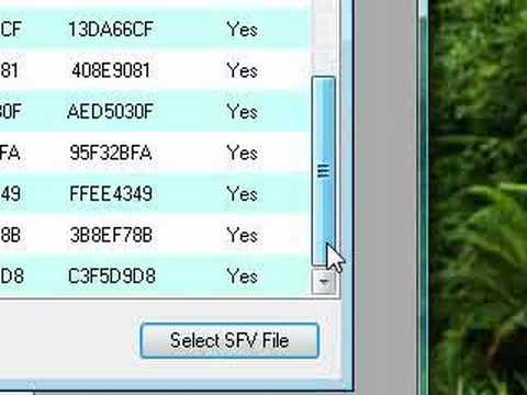 how to repair sfv file