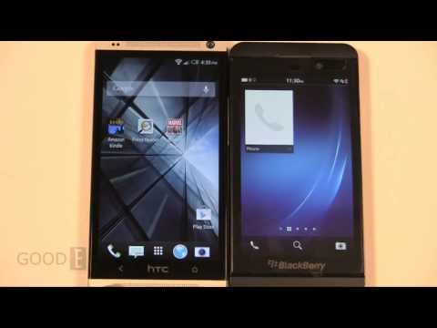 HTC One vs Blackberry Z10 Reading Comparison