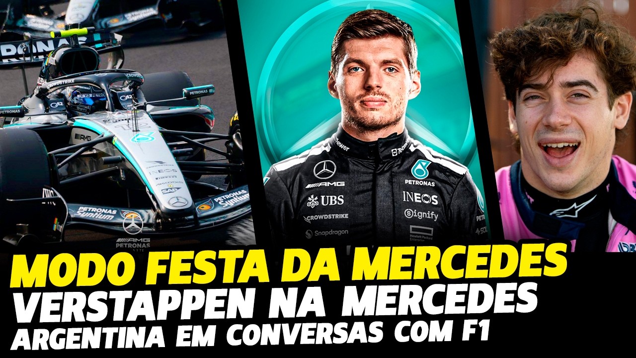 MODO FESTA DA MERCEDES, VERSTAPPEN LIGOU PARA TOTO E ARGENTINA NA  FÓRMULA 1 | GP EM CASA
