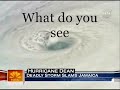 you can see a face in the hurricane dean's clouds, and if you think this is a photoshop picture its not, it was on nbc and cnn, i doubt they photoshoped it