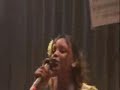 Mary-Jane Gaspard, the young star of the sega style from Mauritius Island (Indian Ocean) singing 