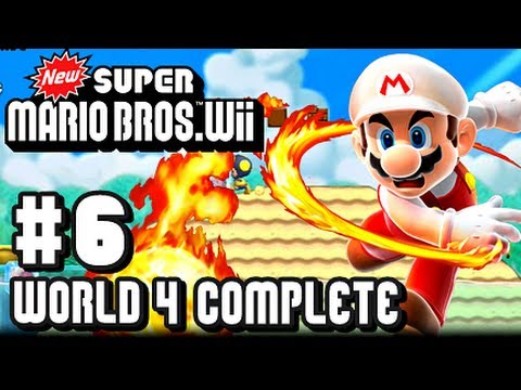 New Super Mario Bros Wii - Part 6 World 4 Complete