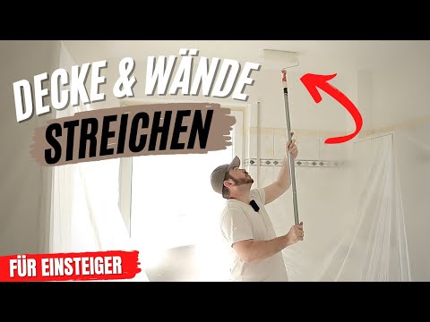 Decke und Wände streichen I Streichen Tipps & Tricks Badezimmer 👍 [HD]