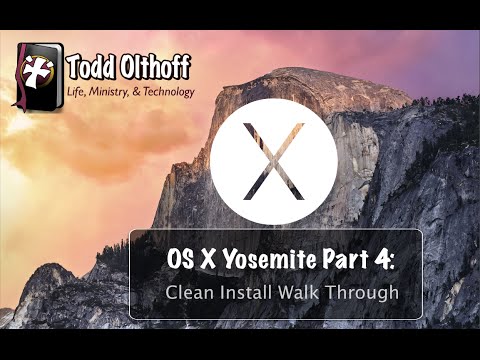 how to perform fresh install of yosemite