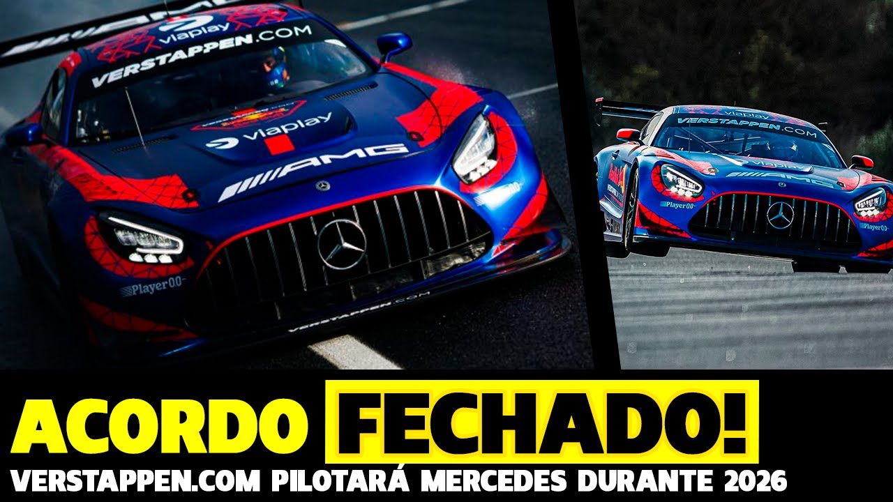 🚨Verstappen Fecha Com Mercedes Para Temporada 2026 Da Gt World | Fórmula 1 | Gp Em Casa
