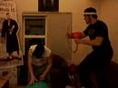 beerbong on exercise ball
