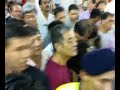 Rally ended, Chiam leaving the rally with cheering supporters along the way.