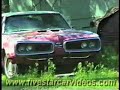 check out this cool fm3 panther pink 1970 dodge superbee shortly after it was rescued from a barn in nebraska in 1989.  it also features white vinyl top, white bench seat interior and the white 