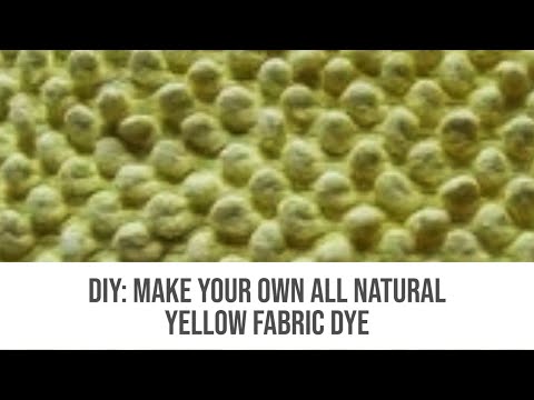how to dye yellow fabric