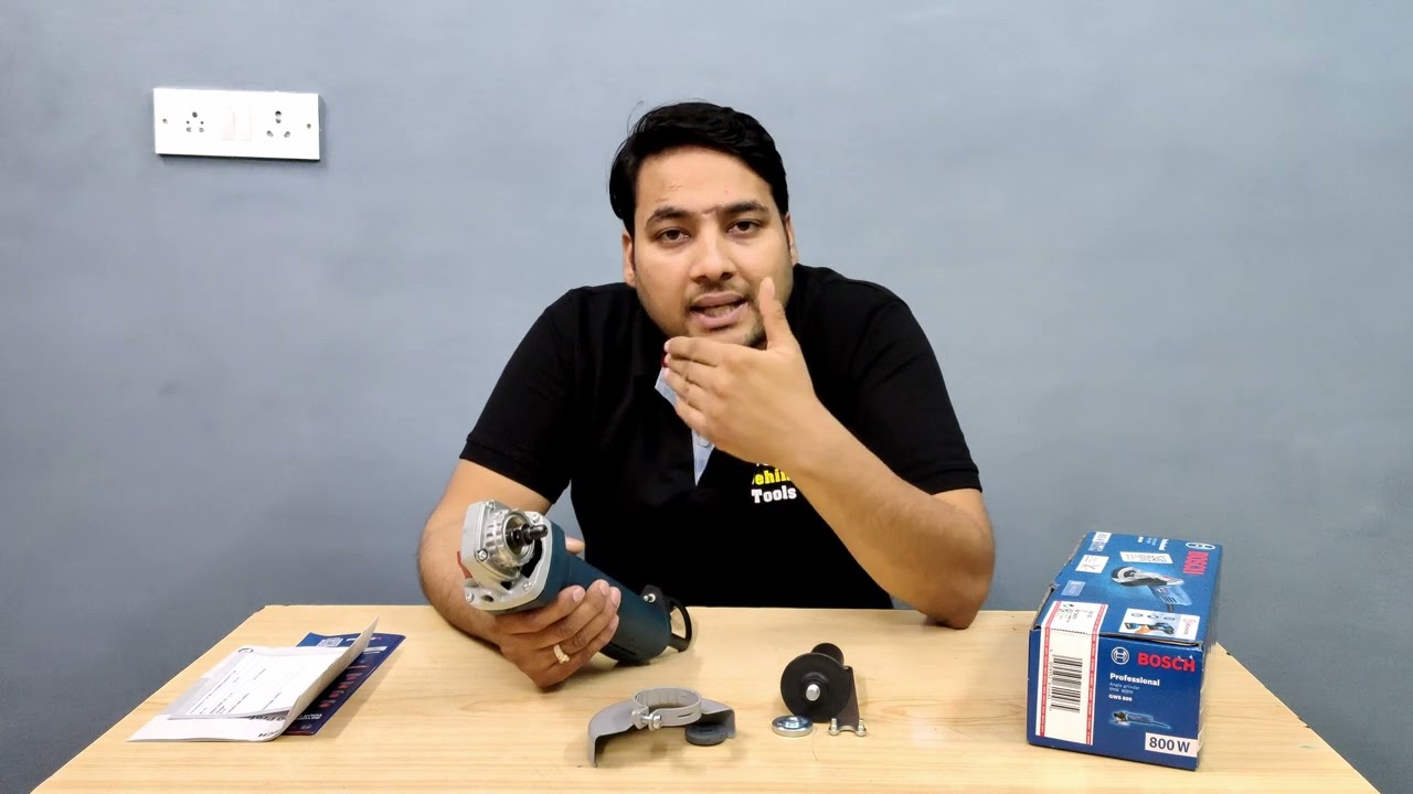 Unboxing Bosch GWS 800 Back Switch Angle Grinder - All Rounder Compact 7 Powerful