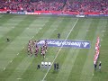 the all-blacks' haka and welsh response on november 22, 2008 at millennium stadium.
