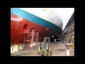 Under the P&O Ocean Liner Sun Princess in Drydock. Brisbane River AUSTRALIA